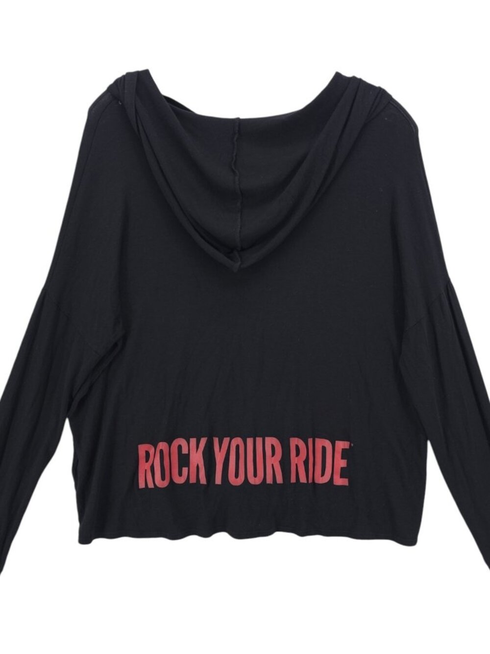 BEYOND YOGA Cyclebar Rock Your Ride Hoodie Micro Modal Stretch Tie Knot SMALL
